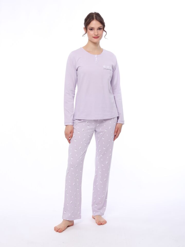 Pijadore Uzun Kol Yazlık Kadın Pijama Takım