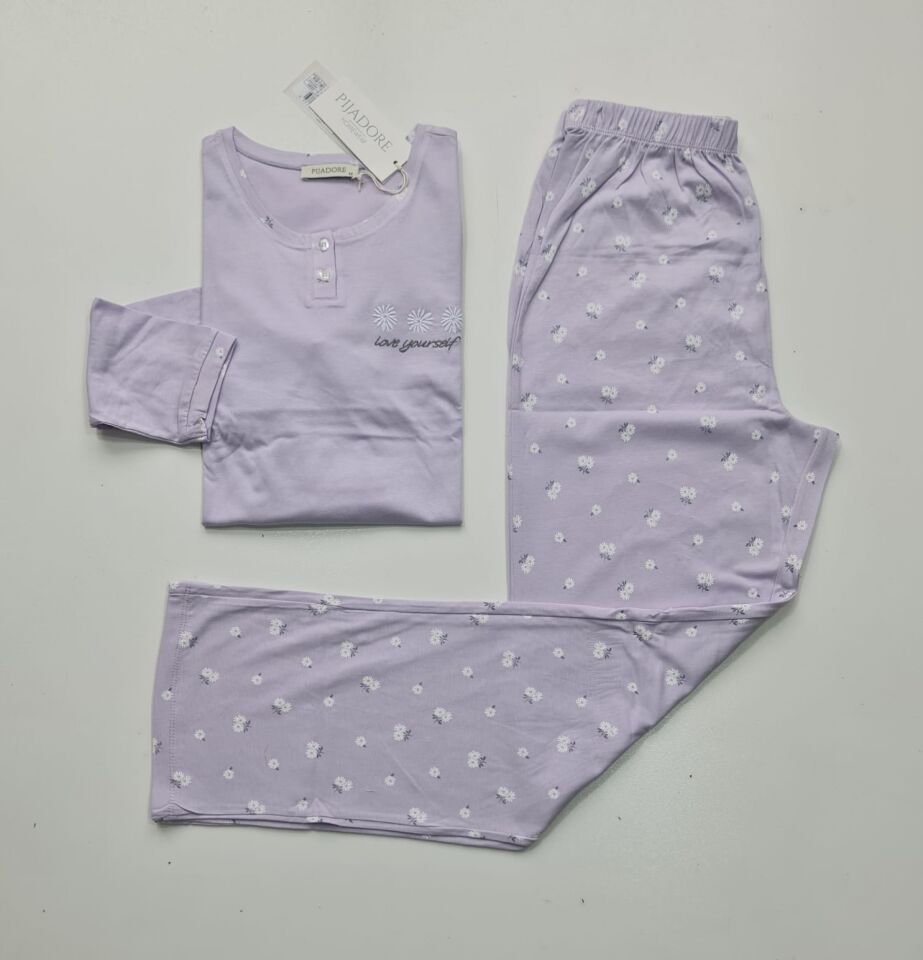 Pijadore Uzun Kol Yazlık Kadın Pijama Takım