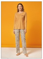 Over Sleep Uzun Kol Yazlık Kadın Pijama Takım