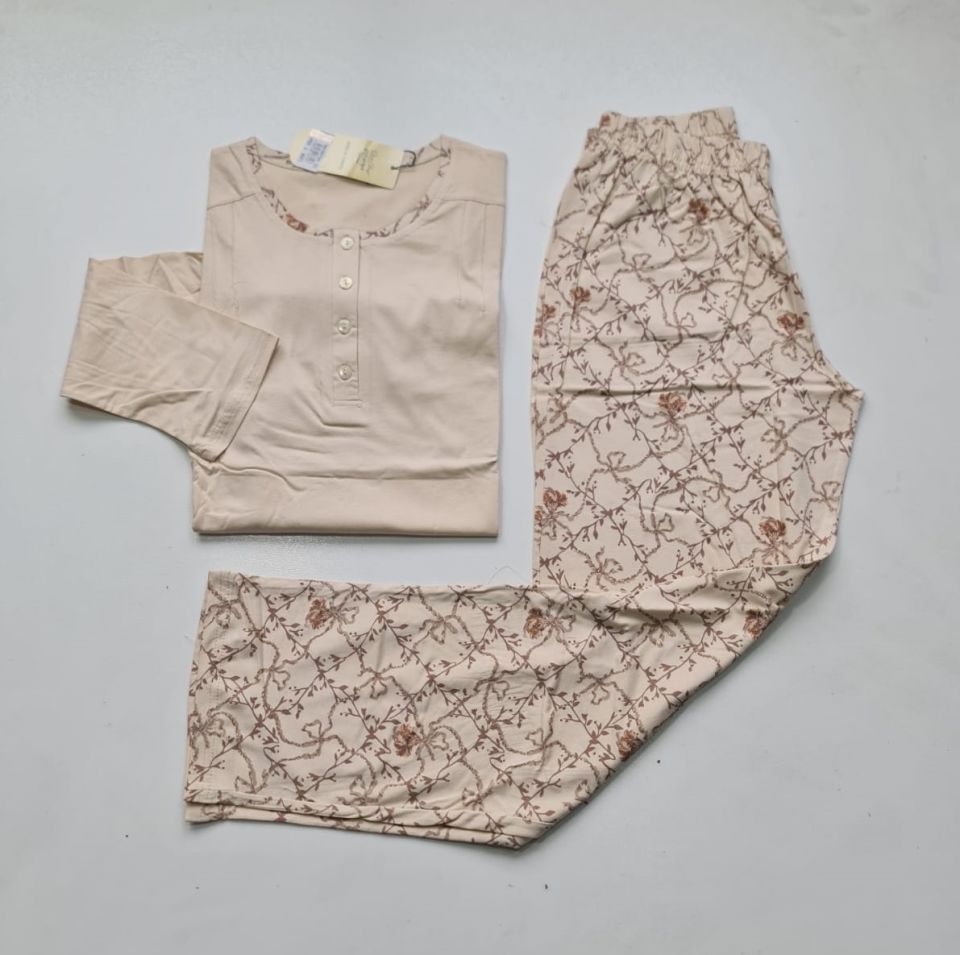 Over Sleep Uzun Kol Yazlık Kadın Pijama Takım