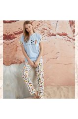 Mihra Kısa Kol Yazlık Kadın Pijama Takım