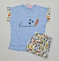 Mihra Kısa Kol Yazlık Kadın Pijama Takım