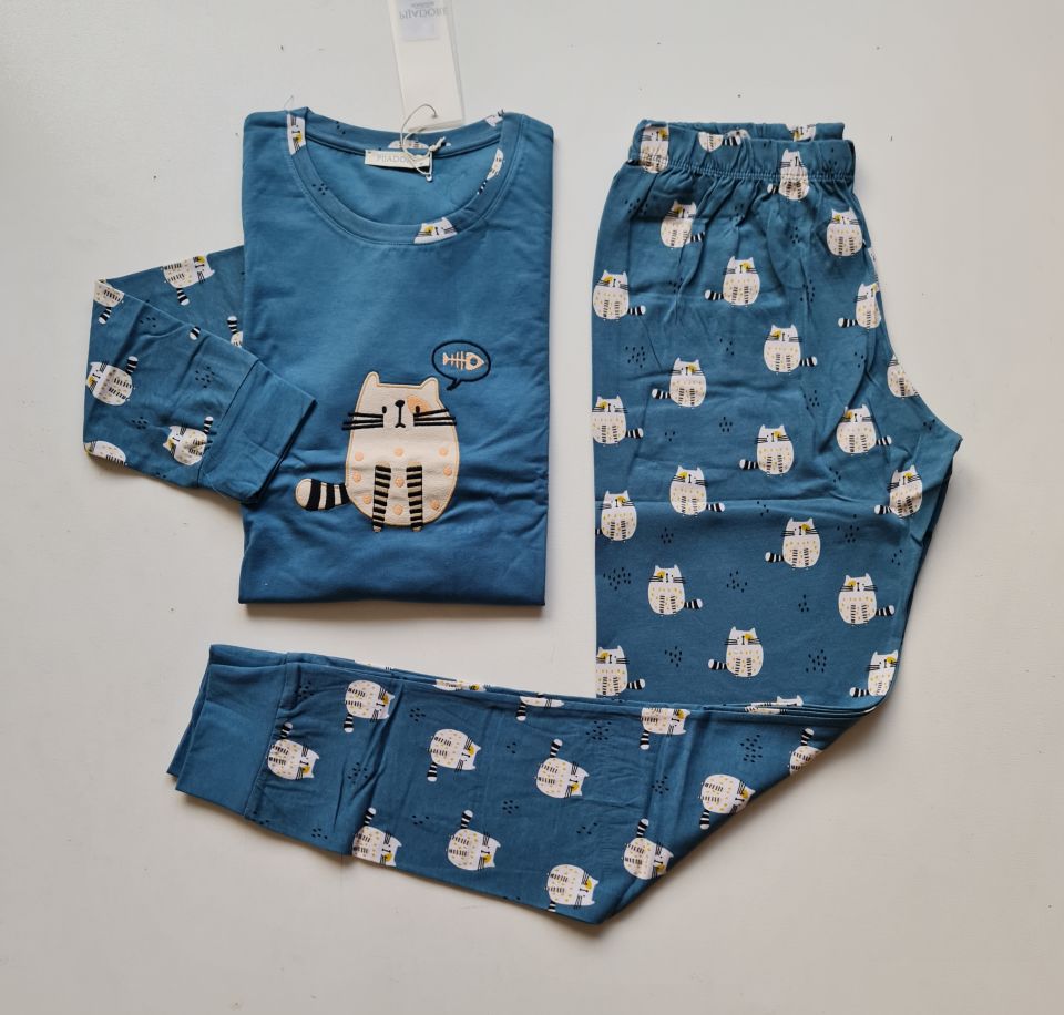 Pijadore Uzun Kol Kışlık Kadın Pijama Takım