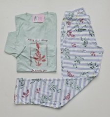 Mihra Uzun Kol Yazlık Kadın Pijama Takım
