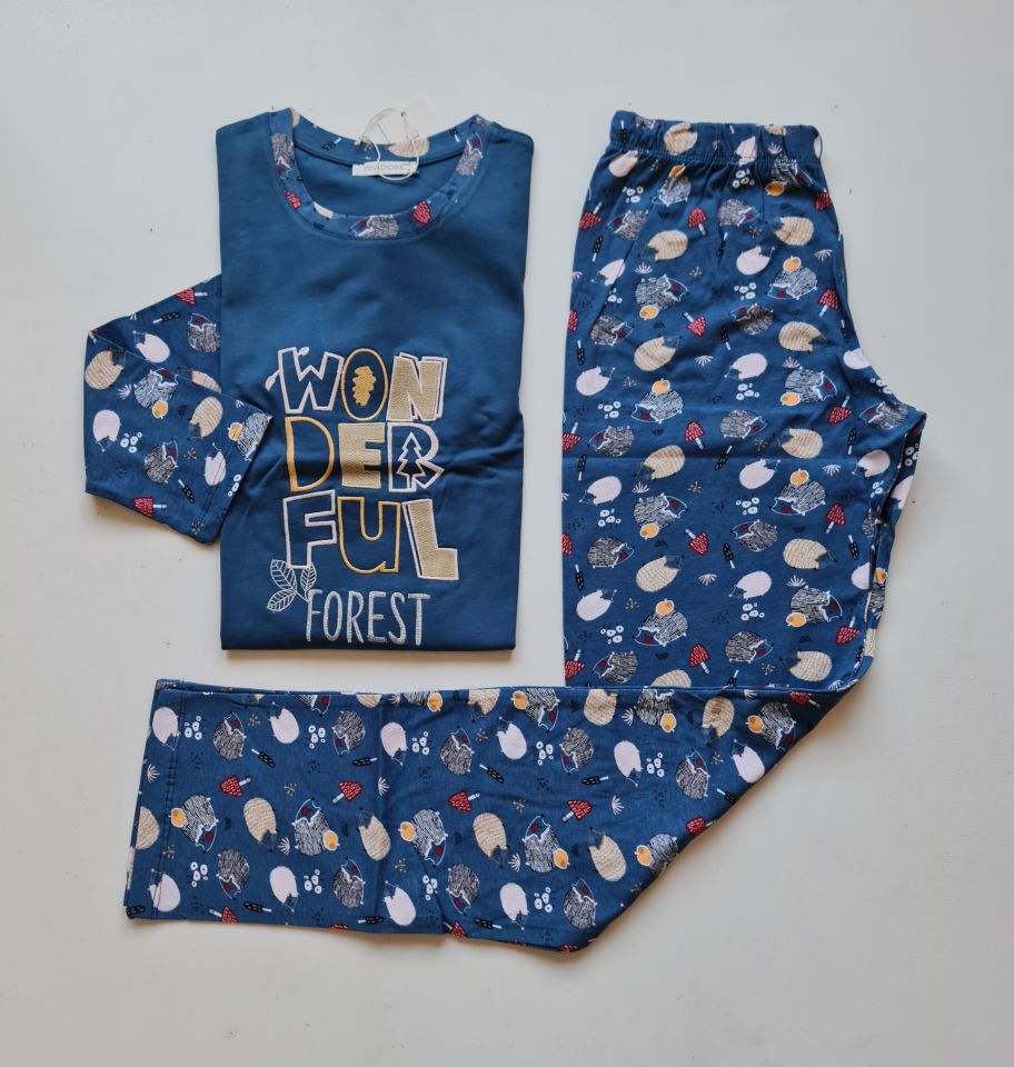 Pijadore Uzun Kol Kışlık Kadın Pijama Takım