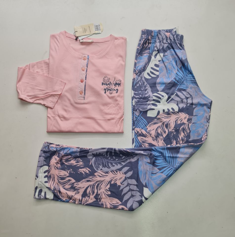 Over Sleep Uzun Kol Yazlık Kadın Pijama Takım