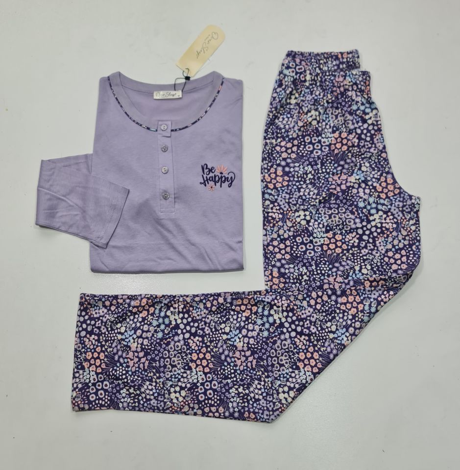Over Sleep Uzun Kol Yazlık Kadın Pijama Takım