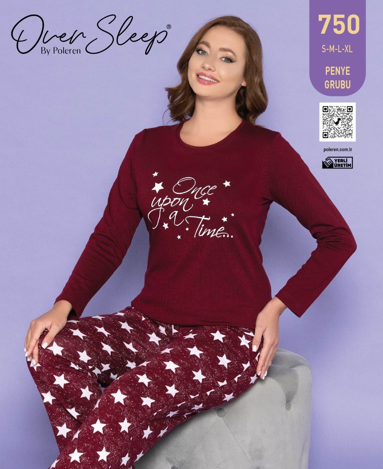 Over Sleep Uzun Kol Yazlık Kadın Pijama Takım