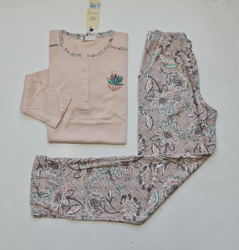Over Sleep Uzun Kol Yazlık Kadın Pijama Takım