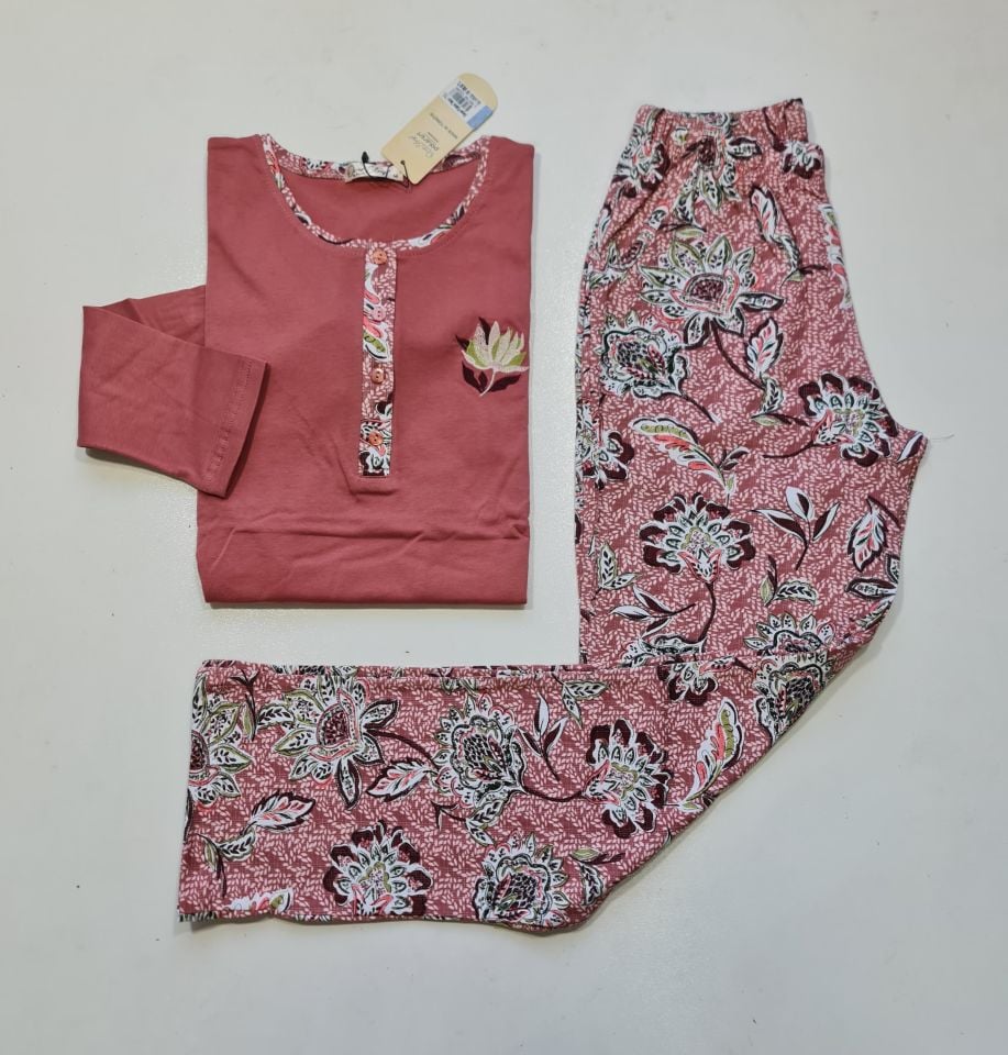 Over Sleep Uzun Kol Yazlık Kadın Pijama Takım