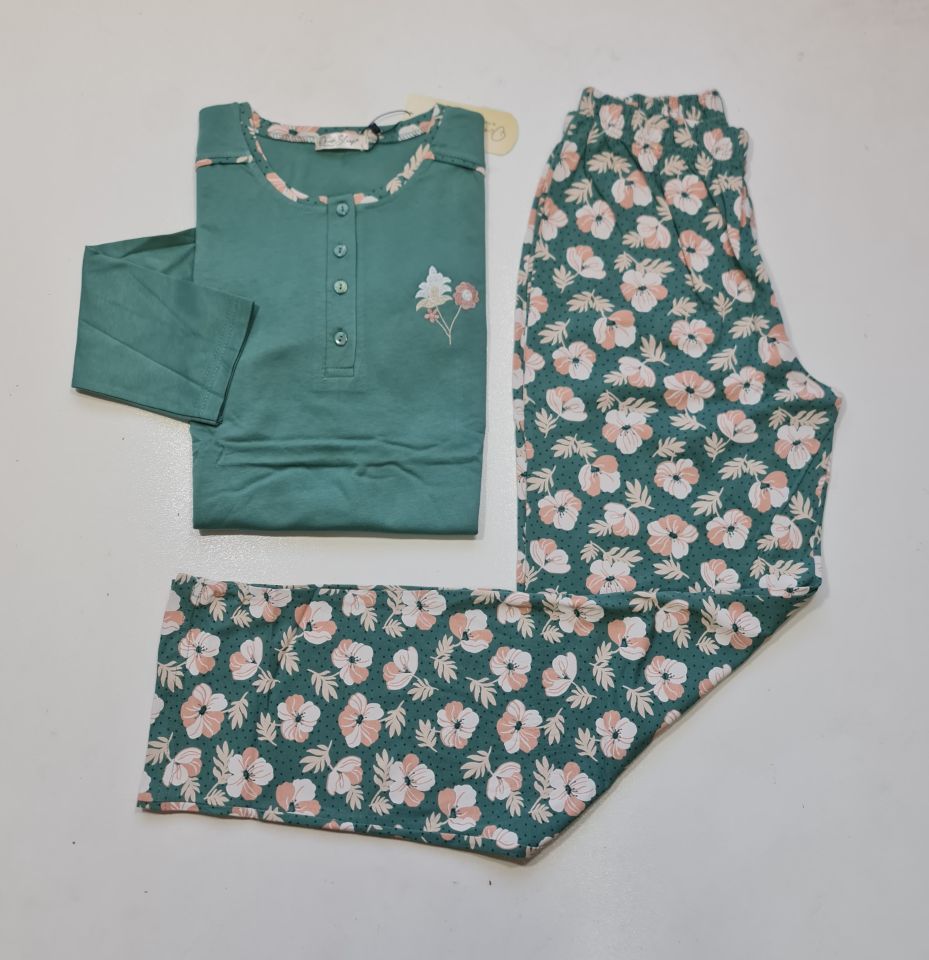 Over Sleep Uzun Kol Yazlık Kadın Pijama Takım