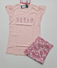 Mod Pembe Kısa Kol Yazlık Kadın Pijama Takım