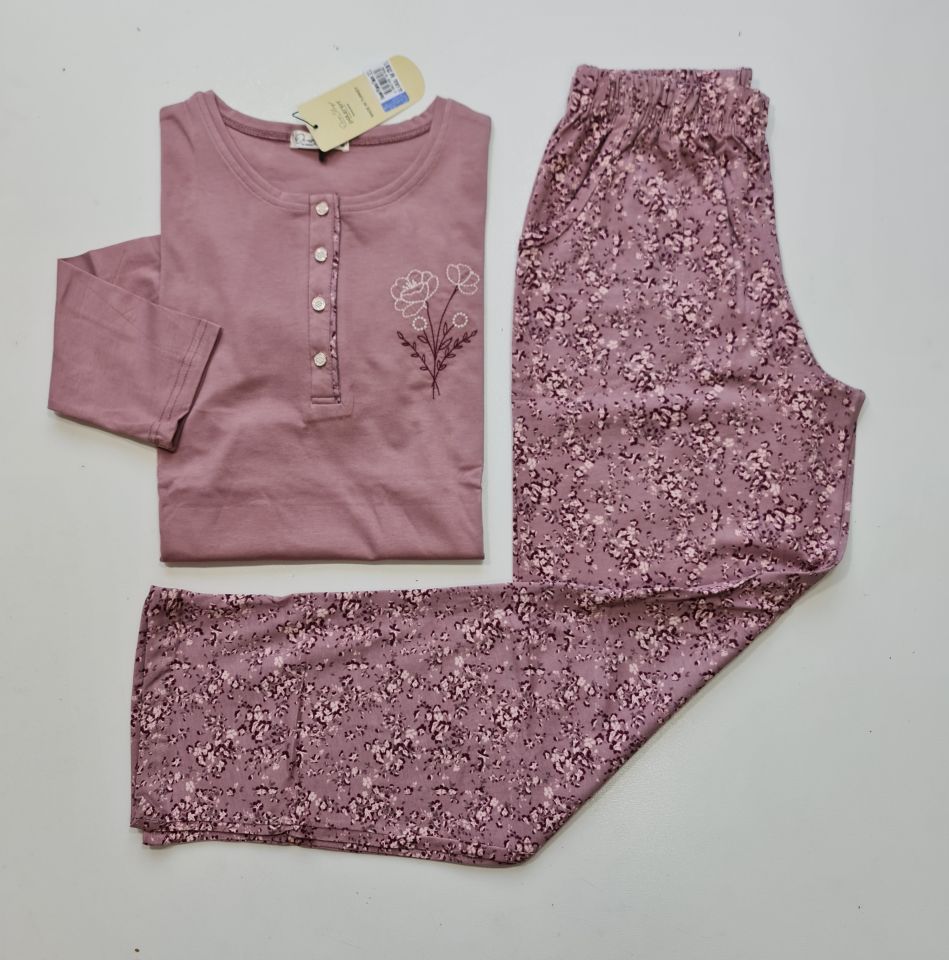 Over Sleep Uzun Kol Mevsimlik Kadın Pijama Takım