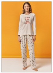 Over Sleep Uzun Kol Yazlık Kadın Pijama Takım