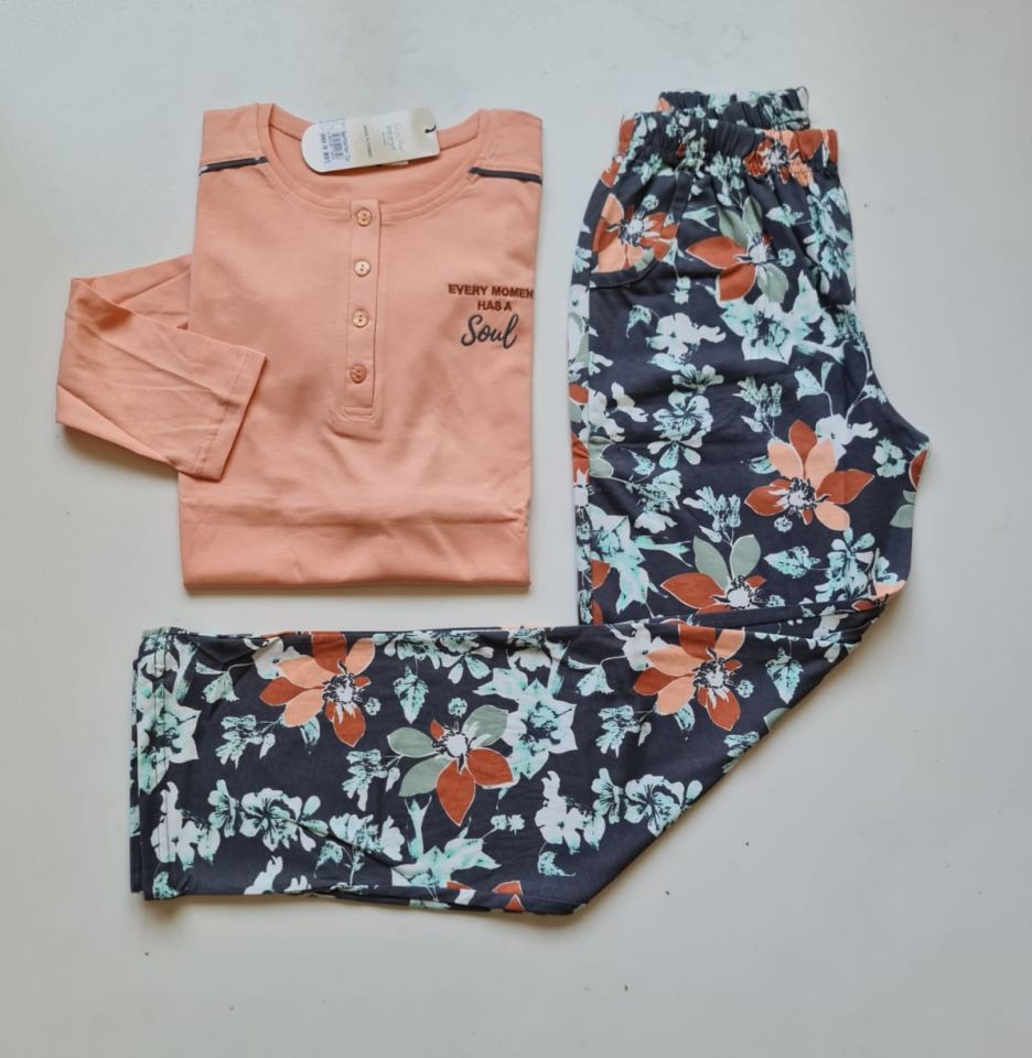 Over Sleep Uzun Kol Yazlık Kadın Pijama Takım