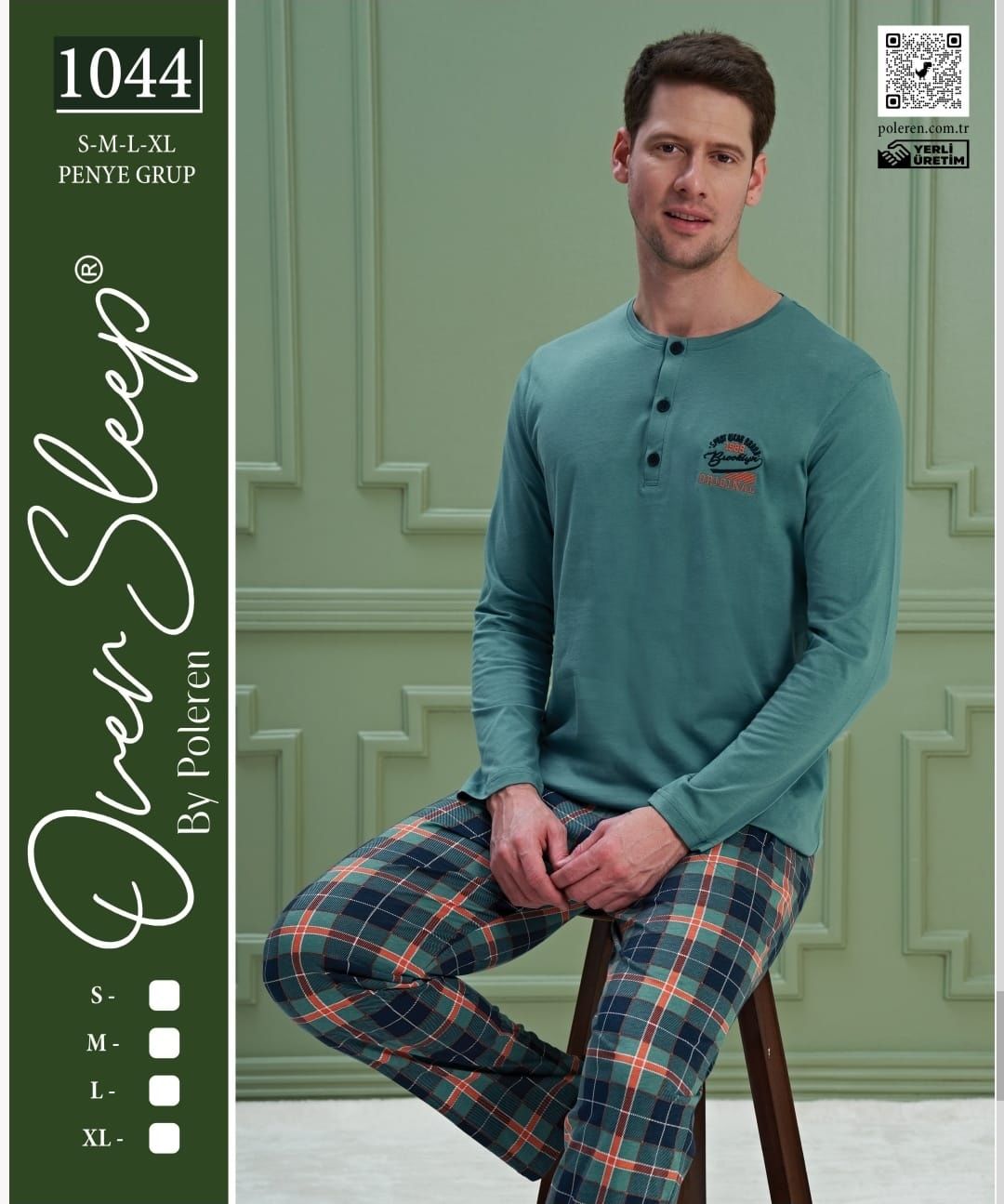 Over Sleep Uzun Kol Yazlık Erkek Pijama Takım