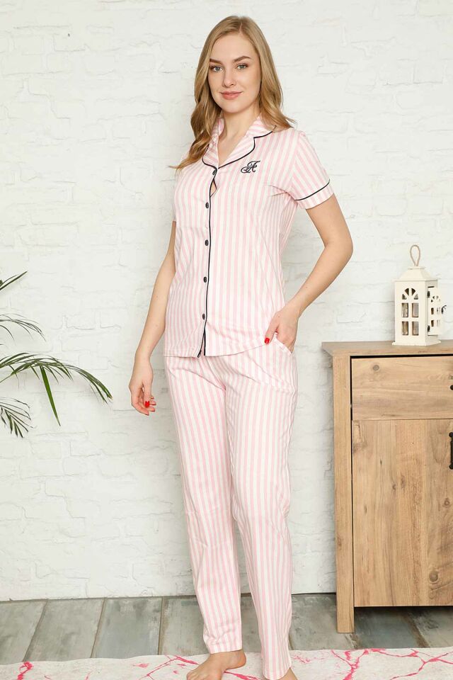 Alimer Kısa Kol Yazlık Kadın Pijama Takım