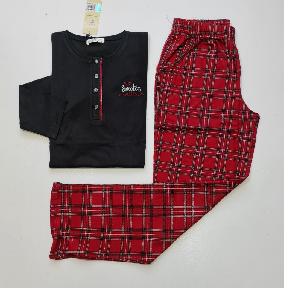 Over Sleep Uzun Kol Mevsimlik Kadın Pijama Takım