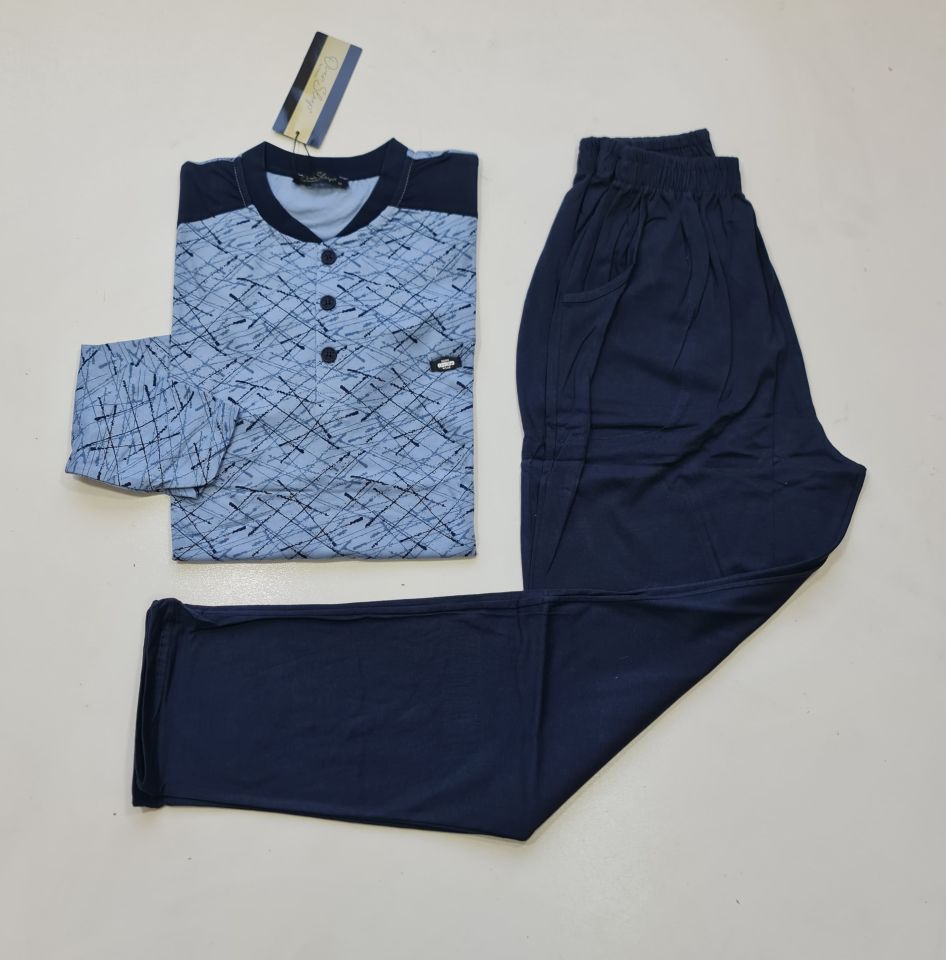 Over Sleep Uzun Kol Yazlık Erkek Pijama Takım