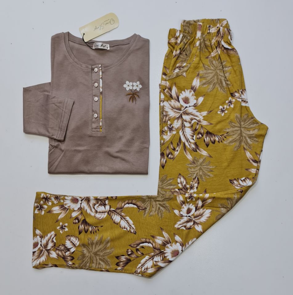 Over Sleep Uzun Kol Mevsimlik Kadın Pijama Takım