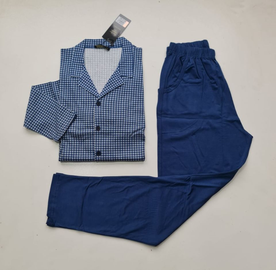 Over Sleep Uzun Kol Yazlık Erkek Pijama Takım