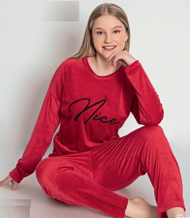 Mihra Kadın Kadife Pijama Takım