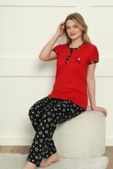 Alimer Kısa Kol Yazlık Kadın Pijama Takım