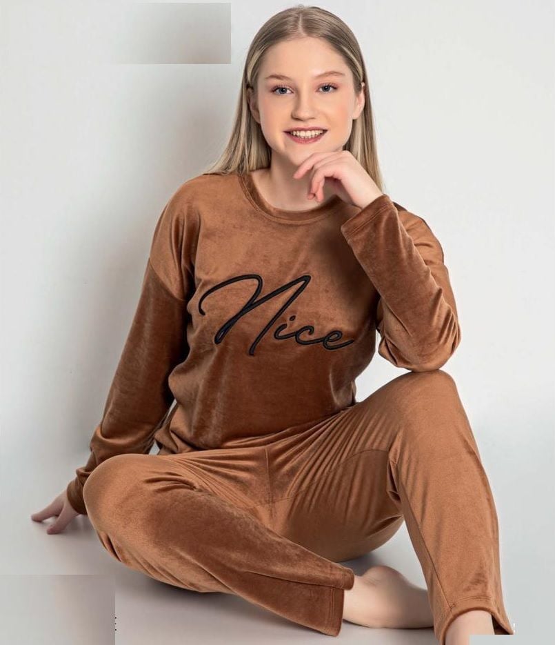 Mihra Kadın Kadife Pijama Takım