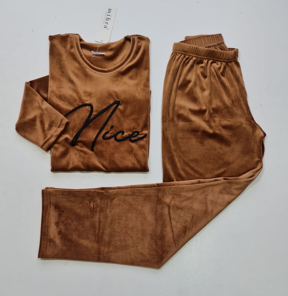 Mihra Kadın Kadife Pijama Takım