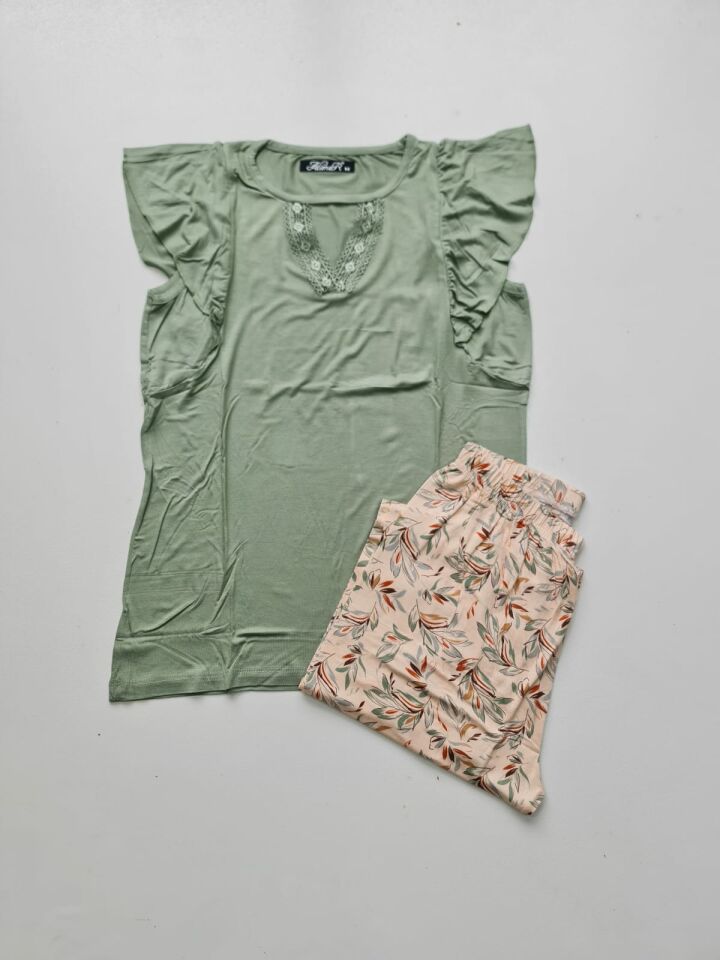 Alimer Kısa Kol Yazlık Kadın Pijama Takım