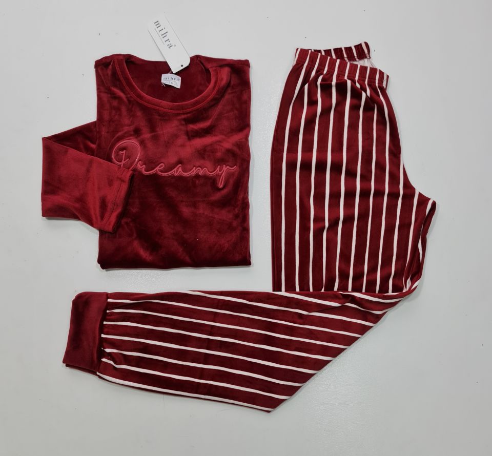 Mihra Kadın Kadife Pijama Takım