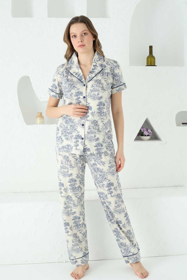 Miss Merveille Kısa Kol Yazlık Kadın Pijama Takım