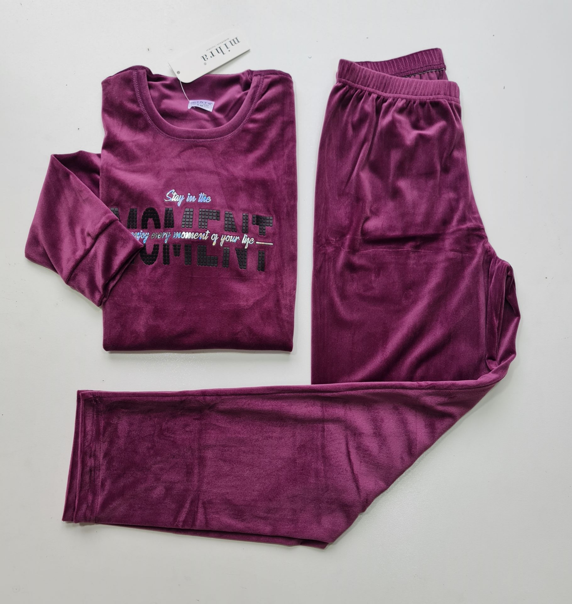 Mihra Kadın Kadife Pijama Takım