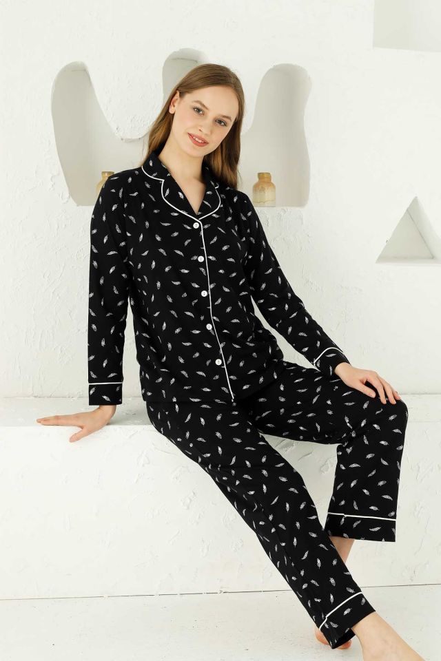 Alimer Uzun Kol Yazlık Kadın Pijama Takım