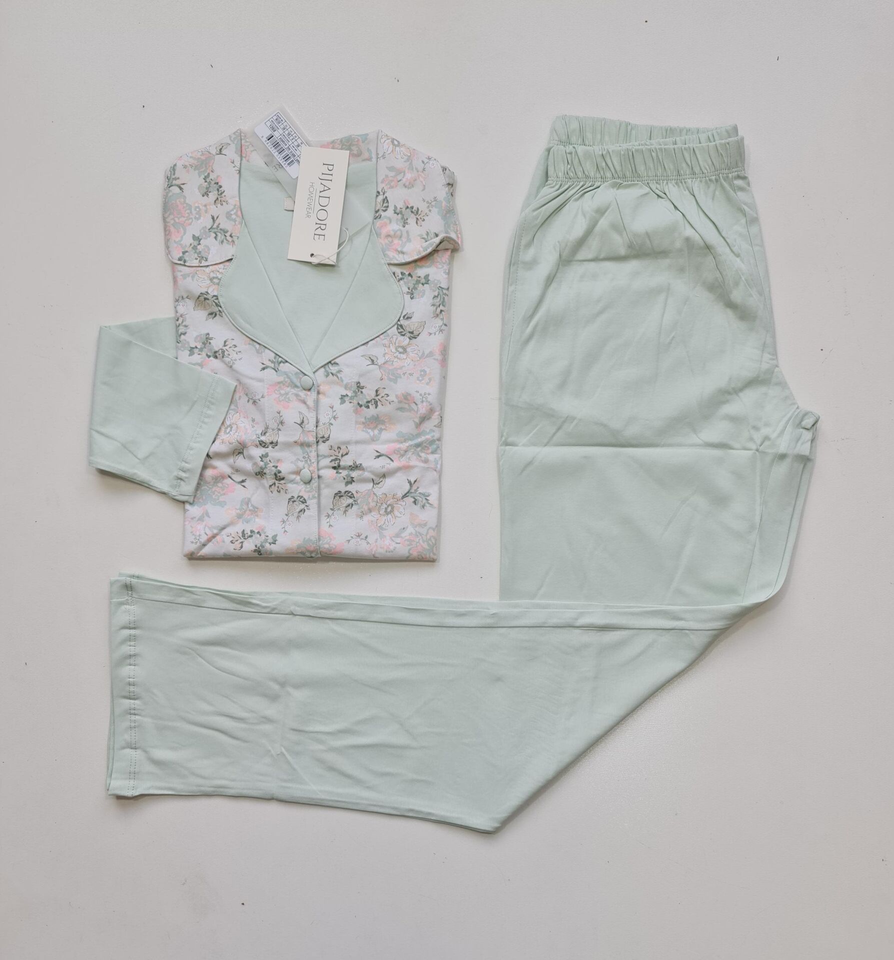 Pijadore Uzun Kol Yazlık Önü Düğmeli Kadın Pijama Takım