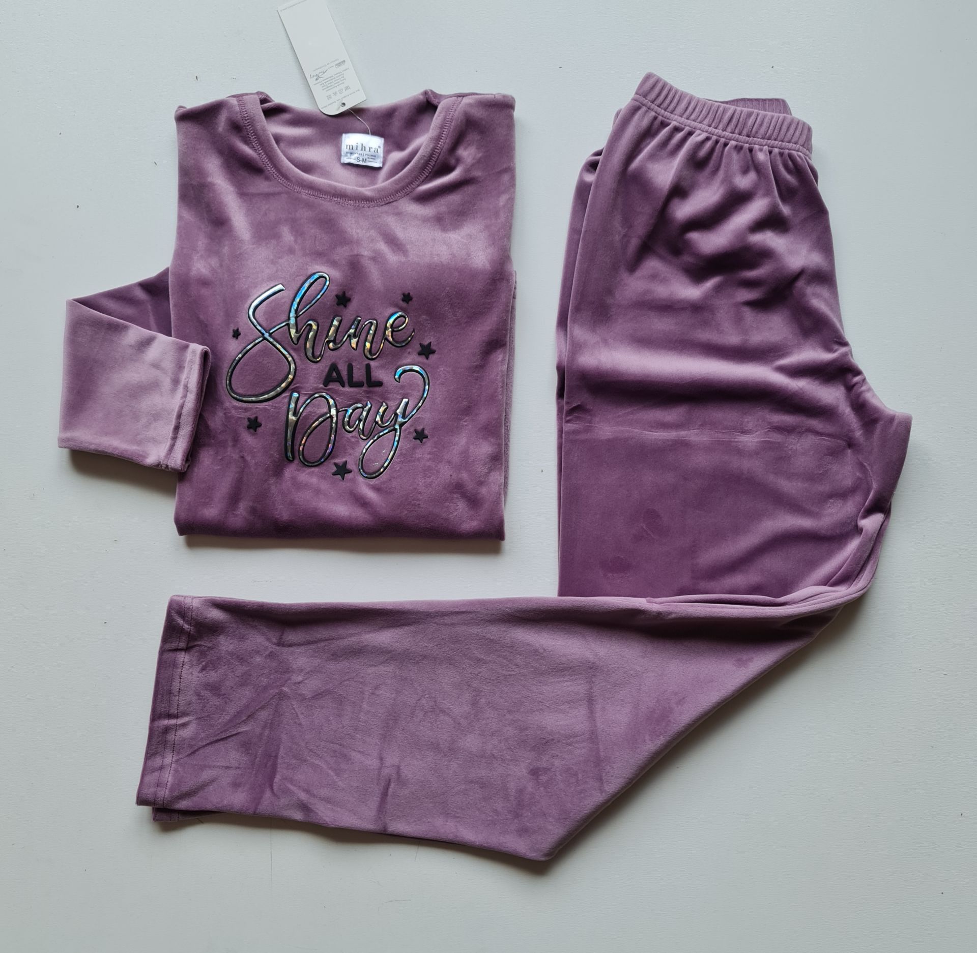 Mihra Kadın Kadife Pijama Takım