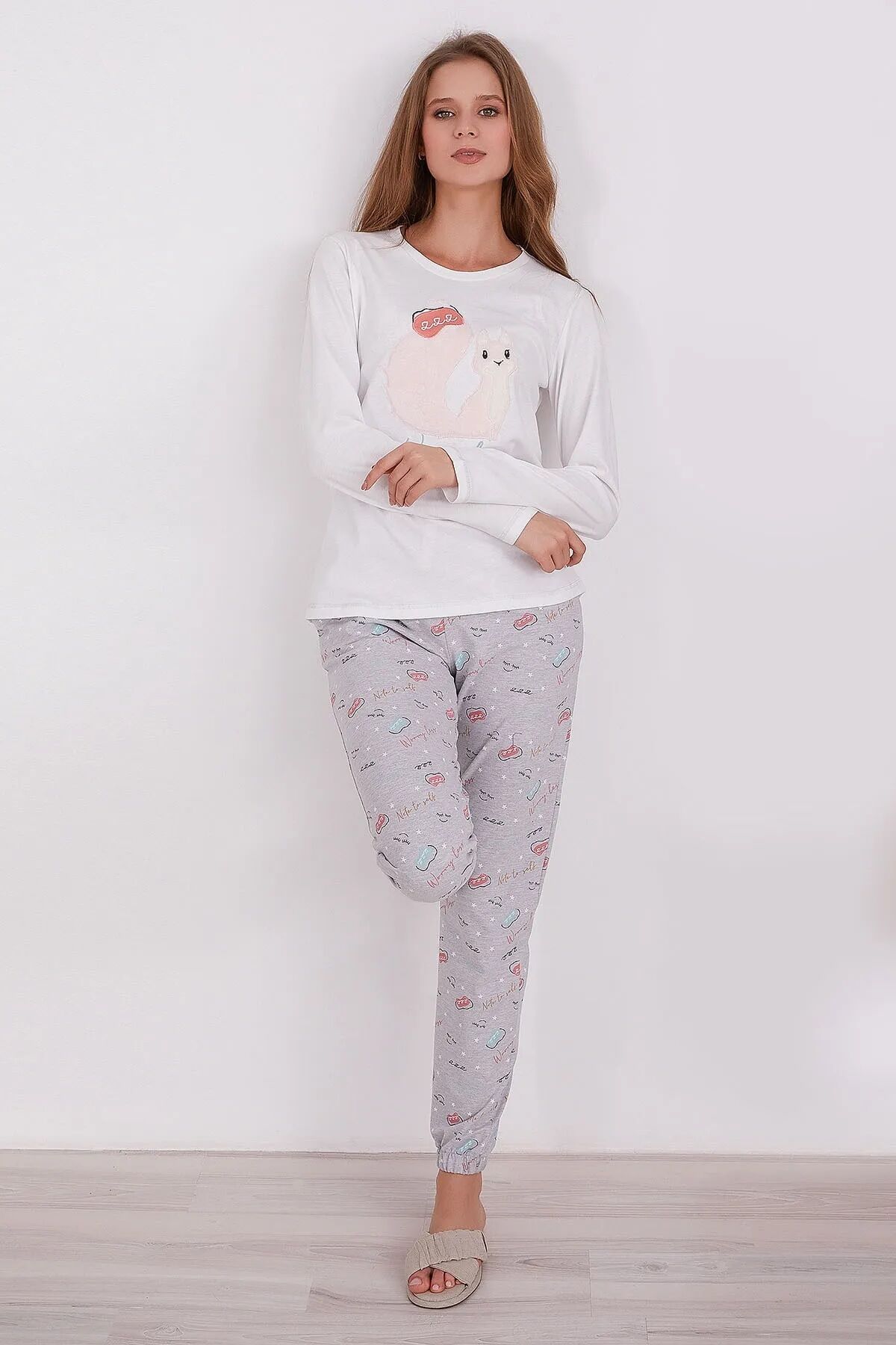 Pierre Cardin Uzun Kol Kışlık Kadın Pijama Takım