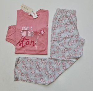 Over Sleep Uzun Kol Yazlık Kadın Pijama Takım