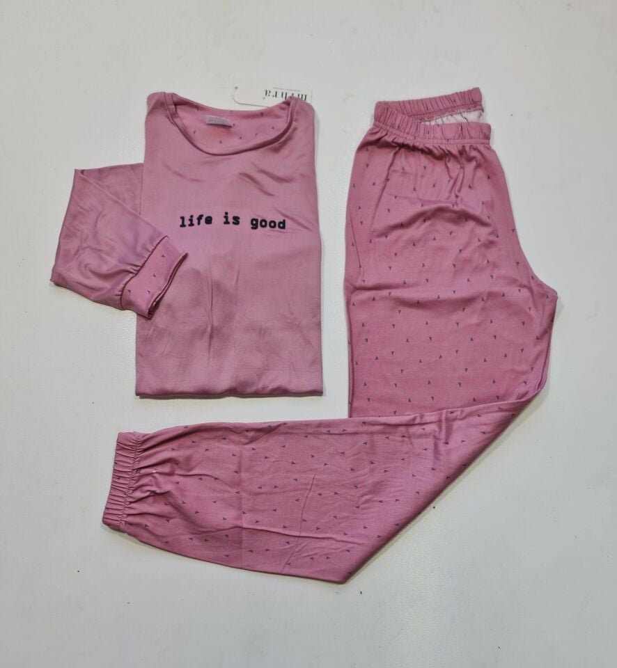 Mihra Uzun Kol Yazlık Kadın Pijama Takım