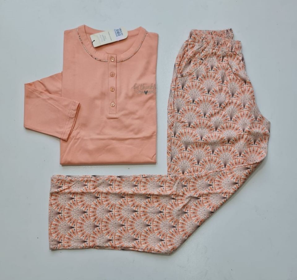 Over Sleep Uzun Kol Kışlık Kadın Pijama Takım