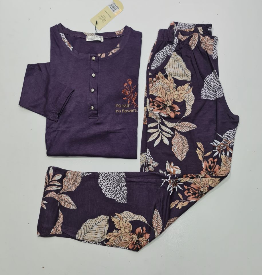 Over Sleep Uzun Kol Mevsimlik Kadın Pijama Takım