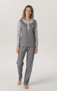 Pijadore Füme Uzun Kol Yazlık Kadın Pijama Takım
