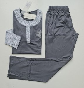 Pijadore Füme Uzun Kol Yazlık Kadın Pijama Takım