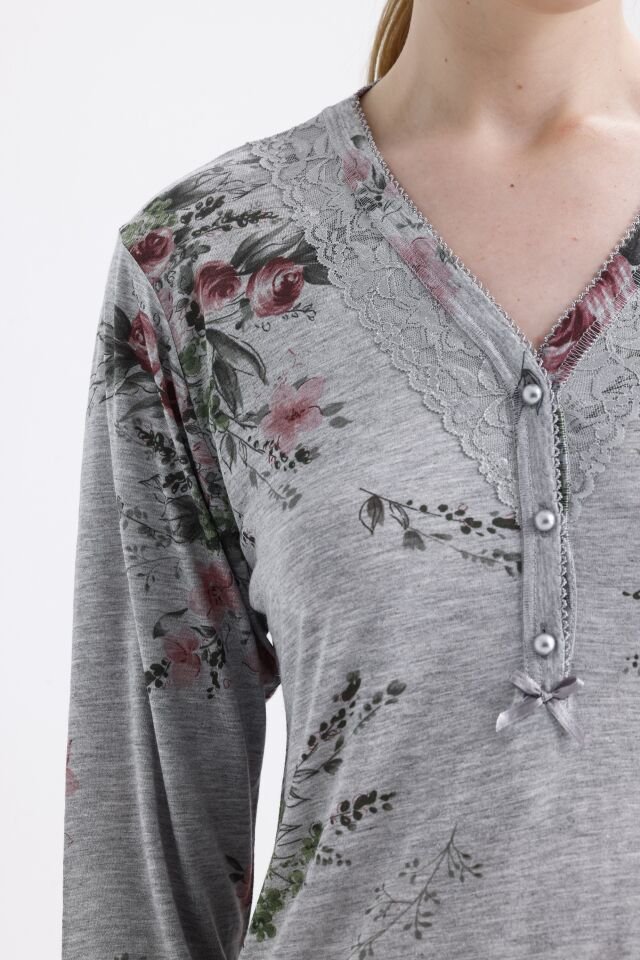 Angelina Uzun Kol Yazlık Kadın Pijama Takım