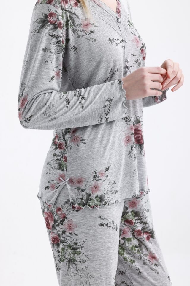 Angelina Uzun Kol Yazlık Kadın Pijama Takım
