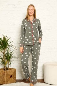 Alimer Uzun Kol Yazlık Kadın Pijama Takım