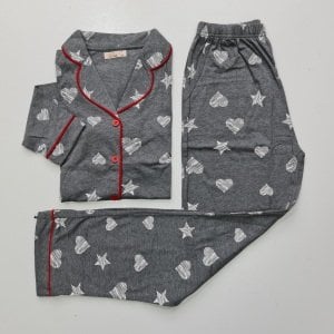 Alimer Uzun Kol Yazlık Kadın Pijama Takım