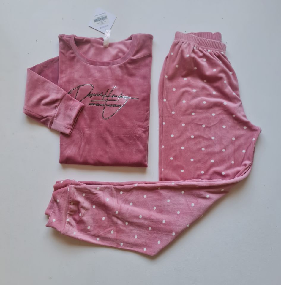 Pijamoni Kadın Kadife Pijama Takım