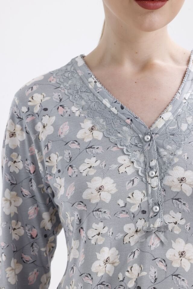 Angelina Uzun Kol Yazlık Kadın Pijama Takım