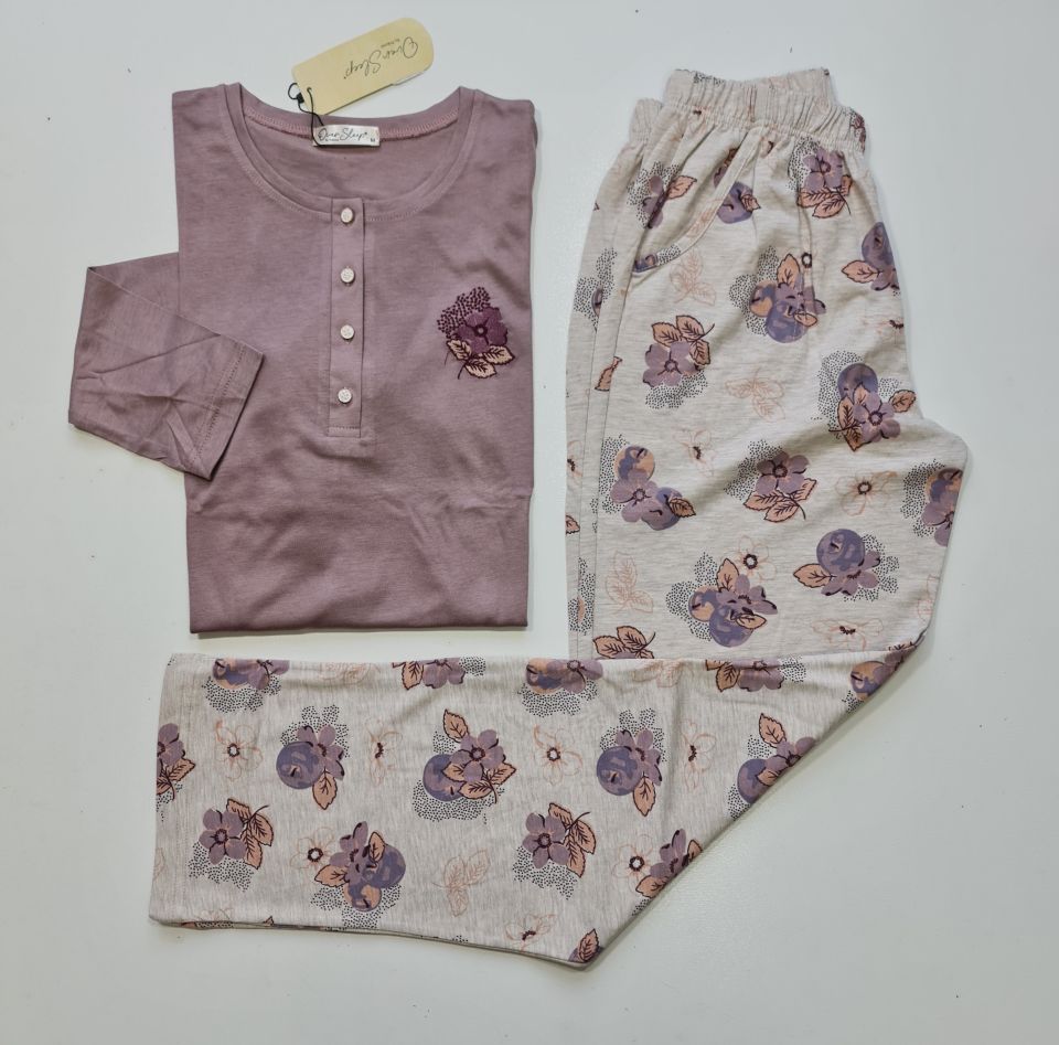 Over Sleep Uzun Kol Mevsimlik Kadın Pijama Takım